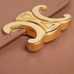 SMALL FLAP WALLER TRIOMPHE IN SHINY CALFSKIN BRONZE - Image 5